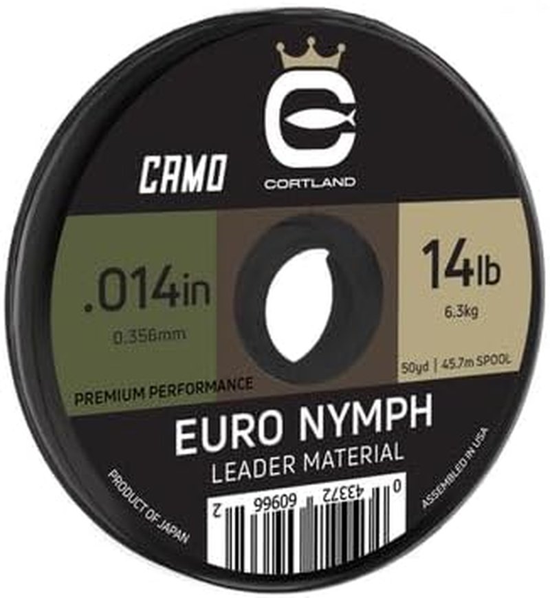 Cortland Euro Nymph Leader Material - Premium Fly Fishing Line | Durable & Tangle-Free