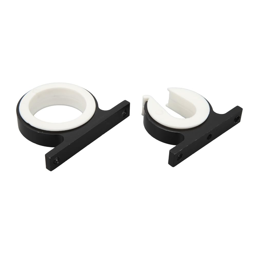2 Pcs Aluminium Boat Mounted Holder Fishing Accessory Horizontal Vertical Fishing Rod Management Wall Mounted Holder for RVs Ships(3160AAB Black)