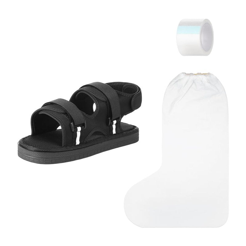 XGOPTS Post Op Shoe Broken Toe Open Walking Shoe Shoe Walking Boot Cast Boot Post-op Shoe for Broken Foot Adjustable Straps for Post Surgery Fractured Foot Ankle Injures Support