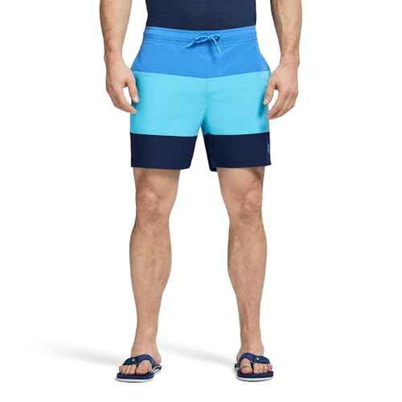 IZOD Men's Swim Trunks with Comfort Liner Saltwater Performance Upf50 Stretch Swimsuit 6" Inseam
