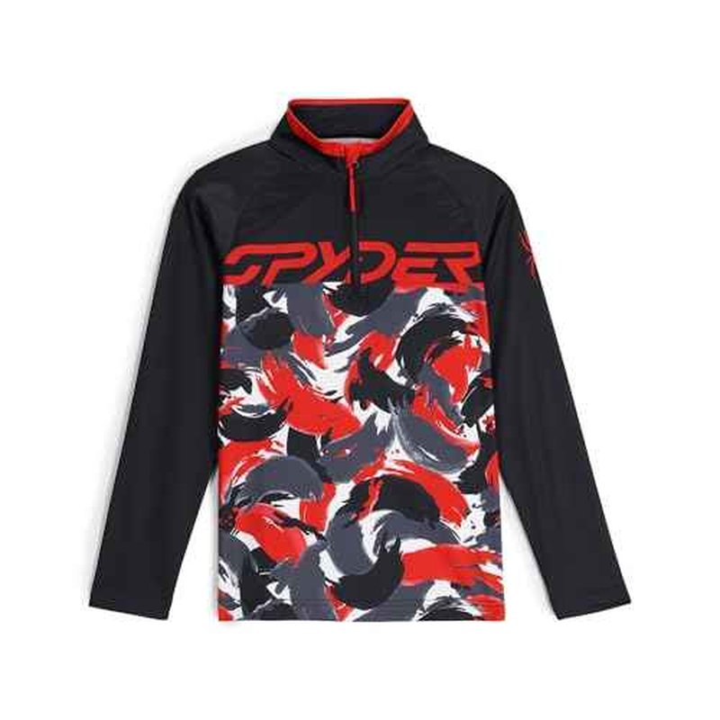 Spyder Boys' Camo Half Zip
