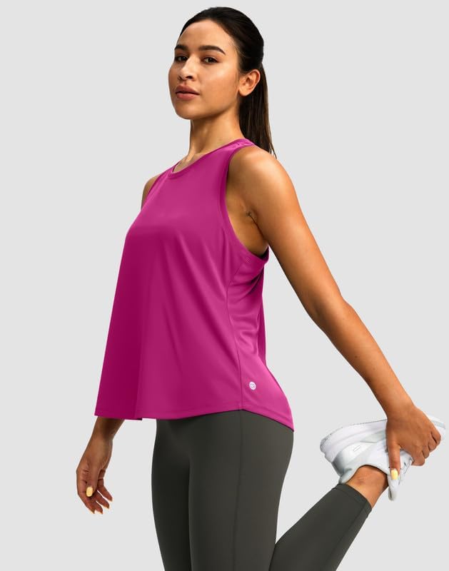 Women's Racerback Athletic Tank Tops - Sleeveless Loose Fit Yoga & Gym Shirts | Perfect for Running
