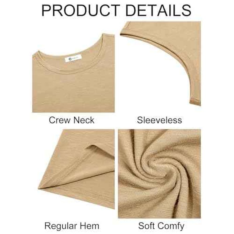 Runcati Mens Sleeveless Tank Tops Workout Cut Off Shirt Muscle Athletic Gym Summer Beach T Shirts