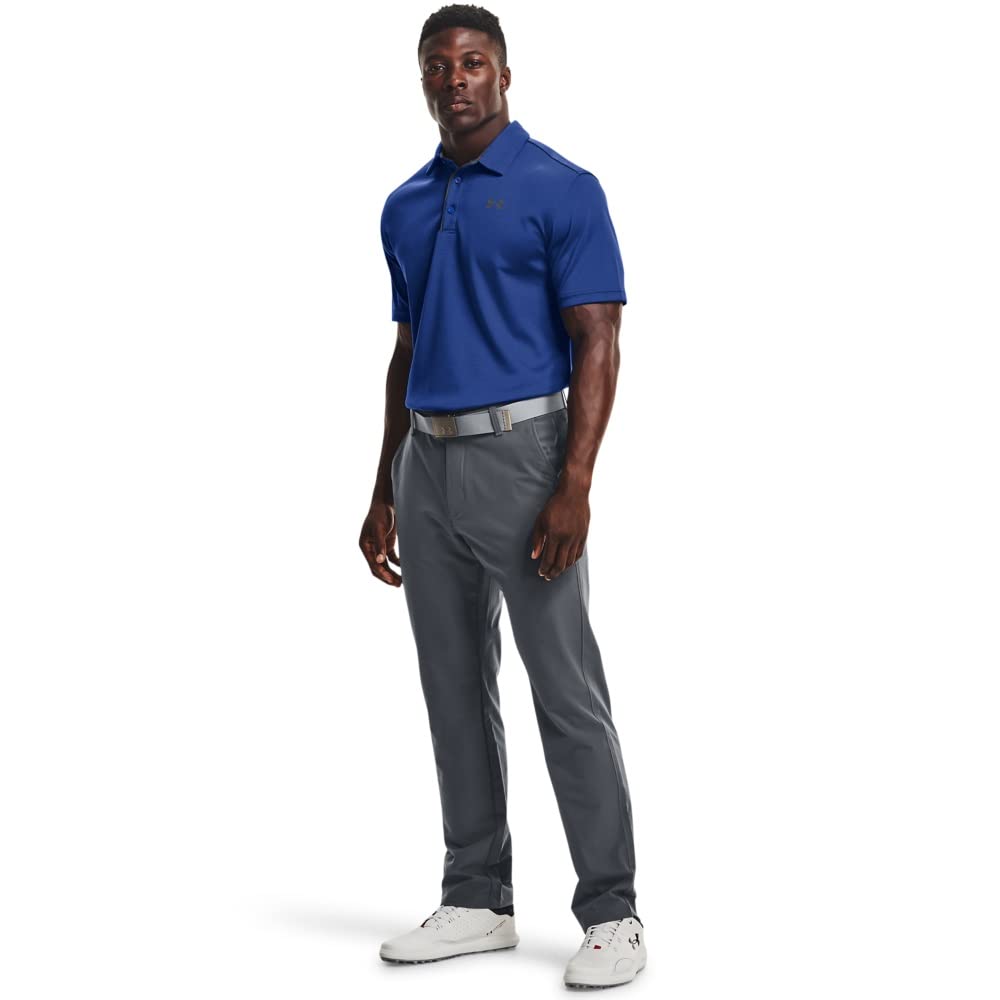 Under Armour Men's Tech Golf Polo, Tech Blue (432)/Pitch Gray, XX-Large