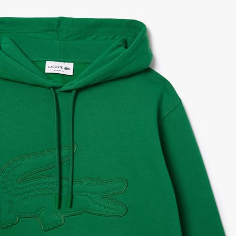 Lacoste Men's Puffed Croc Hooded Sweatshirt