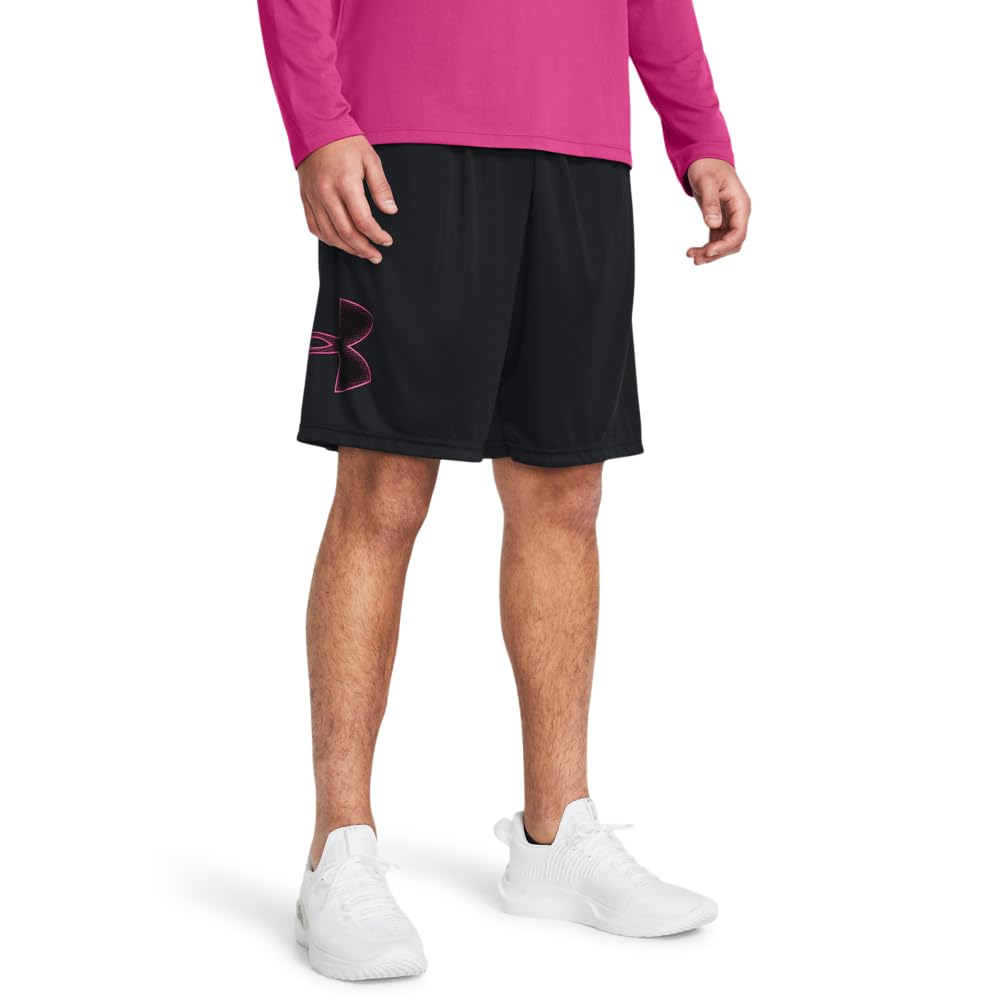 Under Armour Men's Tech Graphic 10" Shorts, (019) Black / / Astro Pink, XX-Large