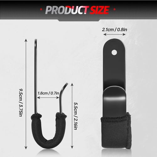 Snowboard Wall Mount Clips, Neoprene Diving Materia Buffer Protection,Horizontal Skateboard Wall Mount,Snowboard Display Stand for Room, Garage