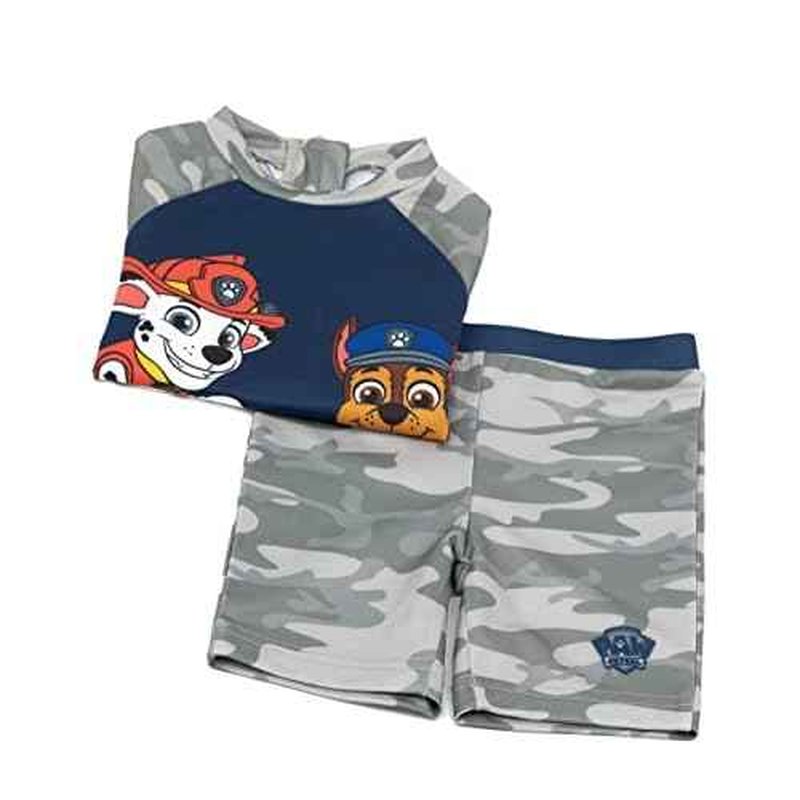 Paw Patrol Swimsuit Boys Toddlers 2 Piece T-Shirt Shorts Swim Set