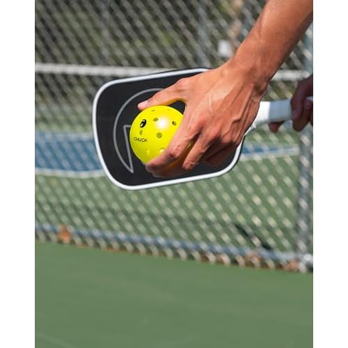 GAMMA Chuck Outdoor Pickleballs, Symmetrical 38-Hole Design, USAPA Approved for Tournament Play, Durable, All-Weather Endurance, Consistent Flight, Enhanced Speed, Competitive & Practice