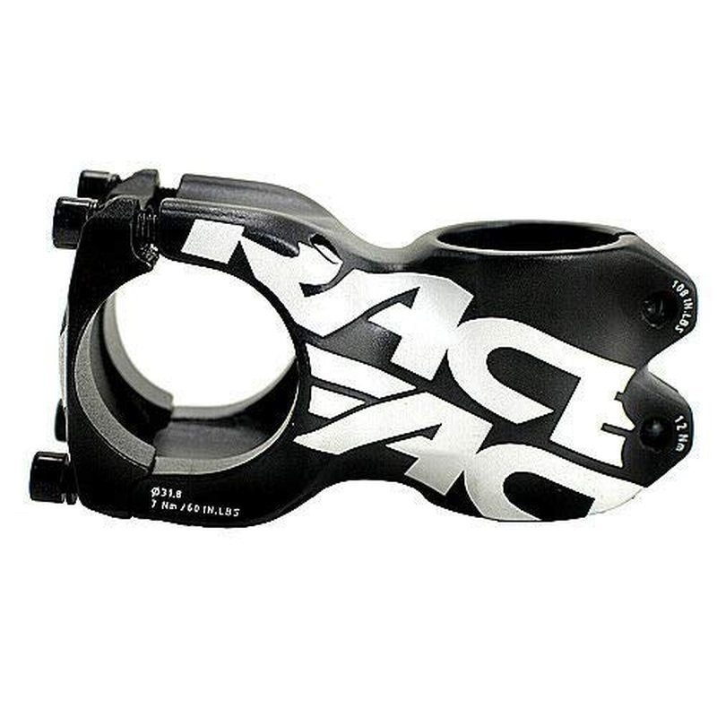 RaceFace Chester MTB Downhill Bike Bicycle Stem 31.8x50mm Plus and Minus 8 Degree Black, RF1805