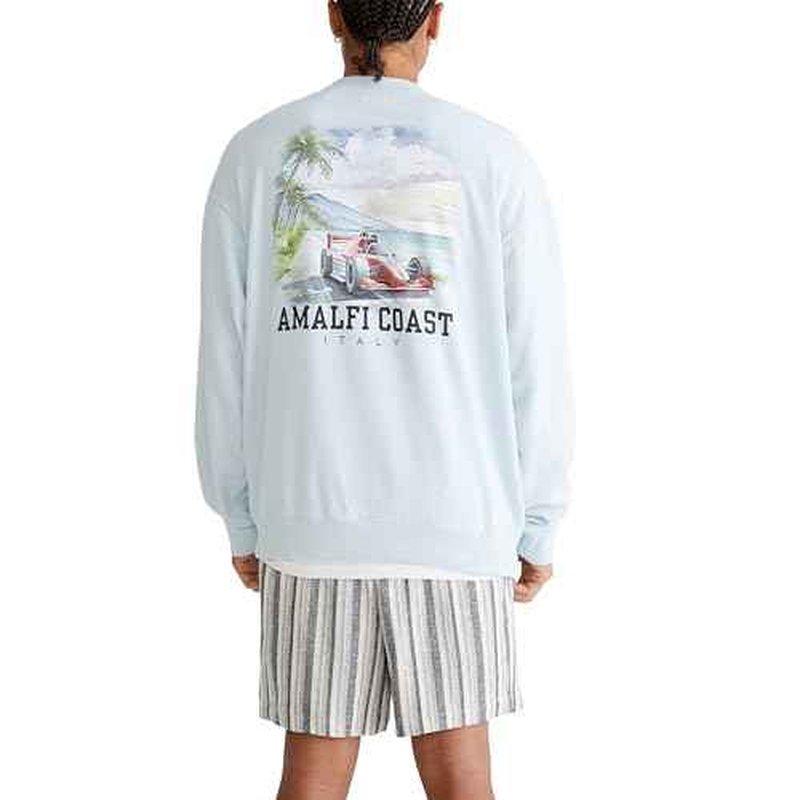 AEROPOSTALE Men's Popover Graphic Crew Neck Sweatshirt