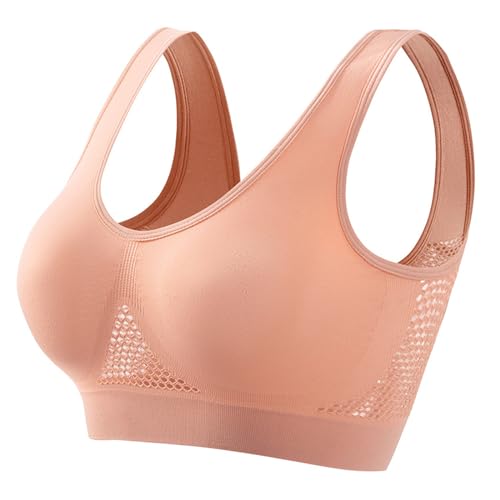 yardsong Clearance Sports Bras for Women Plus Size Wireless Seamless Push Up Bras Full Coverage Breathable Comfort Stretch Yoga Bra Clearance of Sale