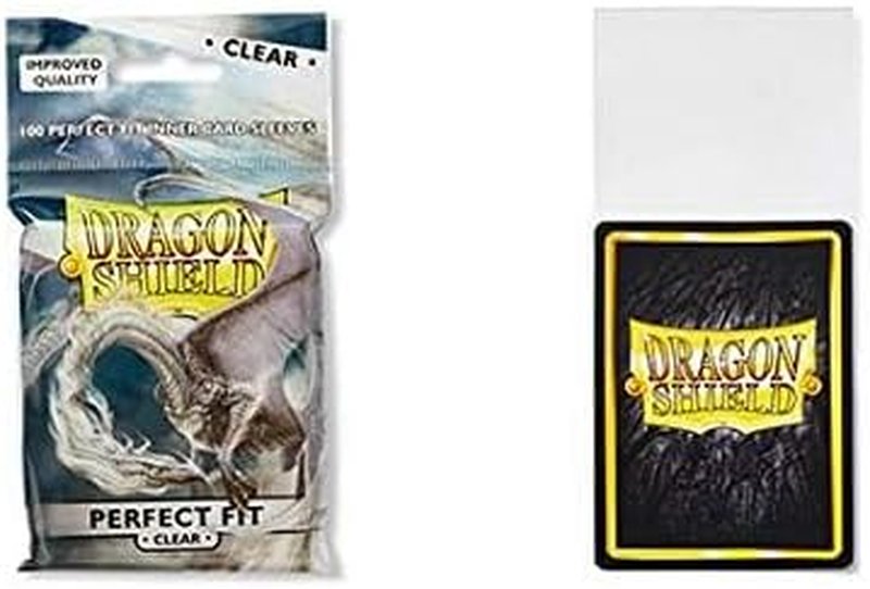 Dragon Shield Card Sleeves - Clear Inner Sleeves for Standard Size Cards | 100 Count Pack