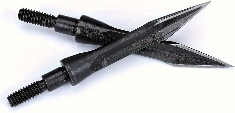 Archery Broadheads - Solid Screw-In Traditional Hunting Arrow Heads | 100/125/150 Grain, Pack of 6/12