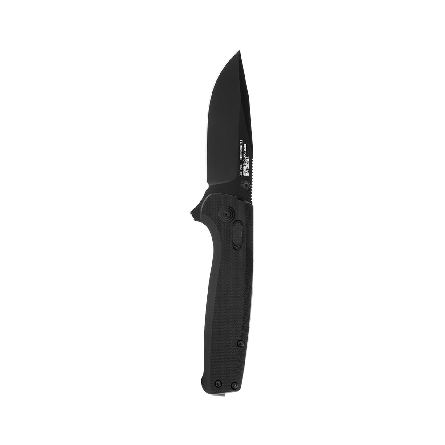 SOG Terminus XR G10 Daily Carry Rugged EDC Ambidextrous Pocket Folding Knife | G10 Handle | Wear-Resistant D2 Steel Blade, Black, Box