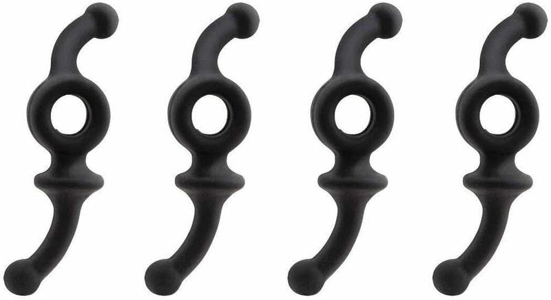 TRUGLO APEX GEAR Doubledown String Silencer - 4-Pack Black | Noise Reduction for Archery