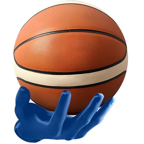 ZHYPFF Handmade Safety wallmounted Basketball Display Stand Hand Shaped Ball Rack Storage with Screws Wall Mounted Handheld Display Stand Suitable for Basketball, Football, Volleyball, etc.