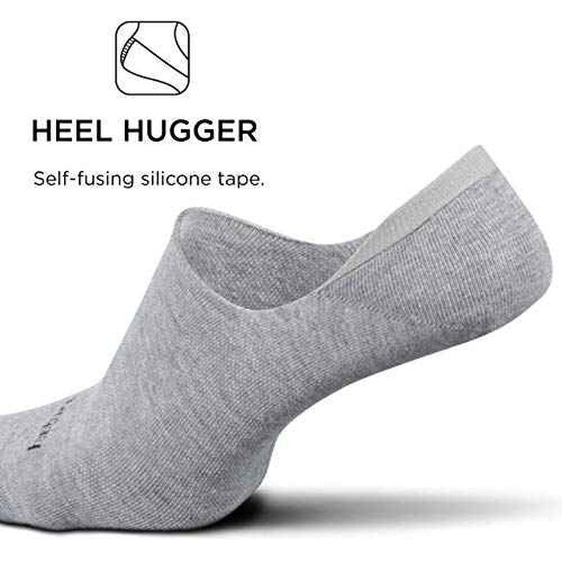 Feetures Everyday Light Cushion Invisible Sock for Men - Anti-Slip Sock Liner with Targeted Compression - (1 Pair)