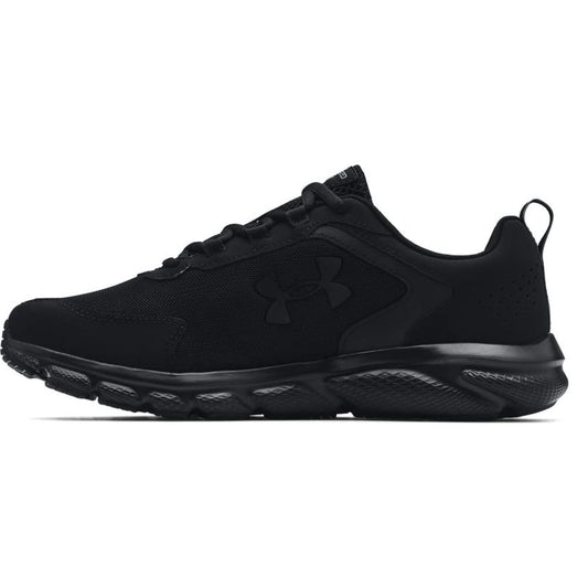 Under Armour Mens Charged Assert 9 Running Shoe, Black (002 Black, 7.5 US