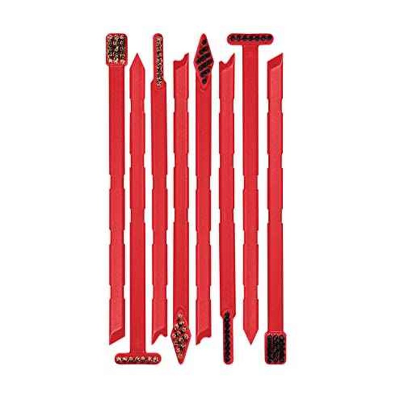 Real Avid Cleaning Tool Kit: Detailing Brush Set & Pick Set: 16-Piece Detailing Supplies Kit with Soft Bristle Nylon & Stiff Bristle Bronze Scrub Brushes & Carbon Removal Tools