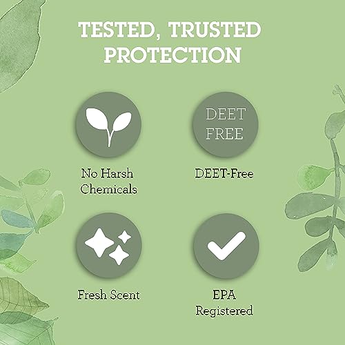 Quantum Health Buzz Away Insect Repellent DEET Free Citronella Oil Outdoor Mosquito Gnat Black Fly & No-See-Um Bug Spray Powerful Plants Repel Bugs Off Skin, Safe for Kids - 6 Ounce