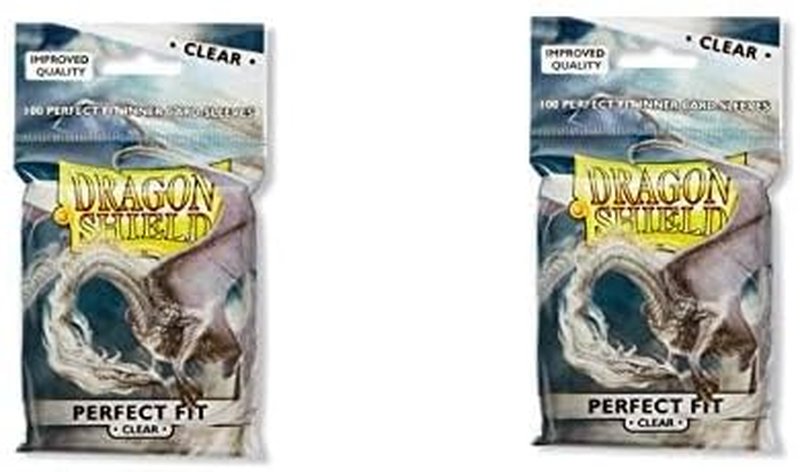 Dragon Shield Card Sleeves - Clear Inner Sleeves for Standard Size Cards | 100 Count Pack