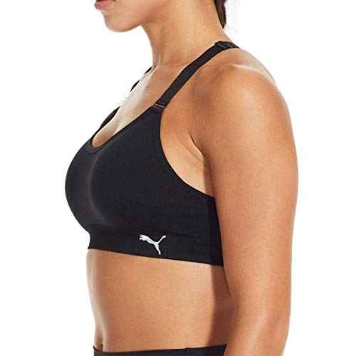 PUMA Women Sports Bra, 3-Pack (Black/White/Grey, Small)