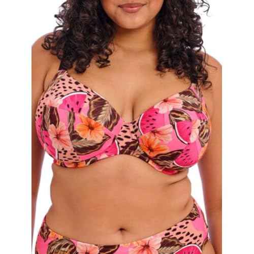 Elomi Women's Cabana Nights Underwire Plunge Bikini Top