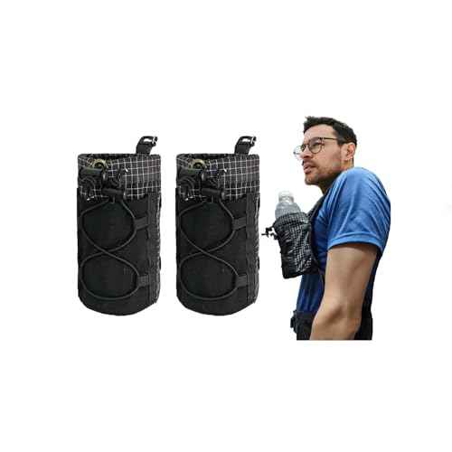 Ultralight Water Bottle Holder for Backpack Straps - Fits 8-24oz Bottles | Hands-Free Hydration Pouch for Hiking, Running & Outdoor Activities