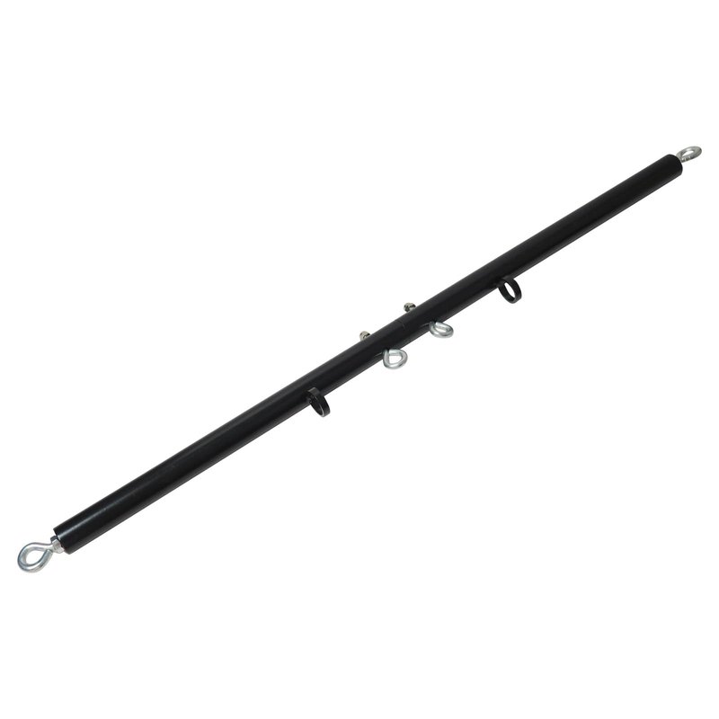 3 in 1 Spreader Bar Black Heavy Duty Stainless Steel Adjustable Bar, Yoga Training Fitness Gear, Workout Bar, Home Sports Gym Kit