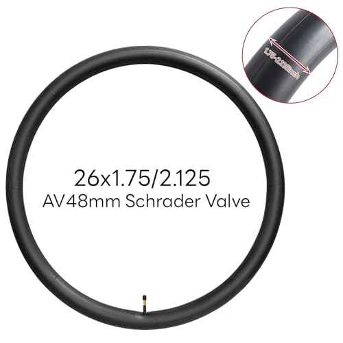 26x1.75/1.95/2.0/2.10/2.125 Inch AV48mm Bike Tubes 26" Replacement Bicycle Inner Tubes (2 PCS) Reliable 26 x 1.75-2.125 Inner Tubes Schrader Valve for City/Road/Mountain/Cruiser Cycling Scenarios