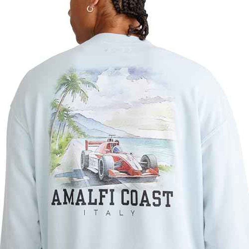 AEROPOSTALE Men's Popover Graphic Crew Neck Sweatshirt