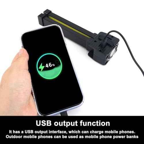 Gym Lamp for Posing, Portable Magnetic LED Bodybuilding Lamp 180 Degree Folding Work Magnet Light Flashlight with Hang Hook 7-Level Dimming and 4 Light Modes for Fitness