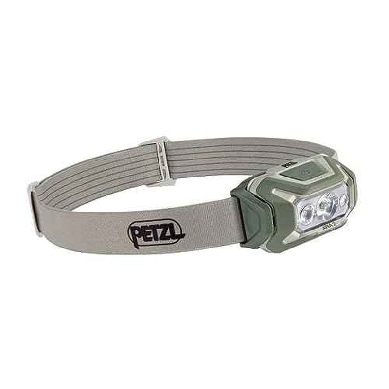 PETZL ARIA 2 RGB, Compact, Durable, Waterproof headlamp with White, red, Green and Blue Modes, 450 lumens, Desert