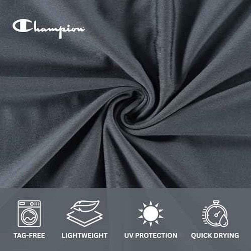 Champion Mens Sun Hoodie Long Sleeve, UPF 50 Sun Shirts for Men, Lightweight UV Protection Rash Guard, Fishing Swim Shirt