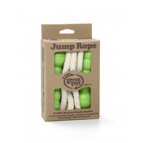 Green Toys Jump Rope - BPA Free, Phthalates Free, Green Handle Skipping Rope for Better Health, Increased Concentration. Fitness Equipment