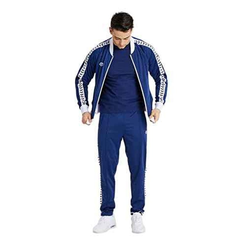 ARENA Men's Team Relax IV Track Jacket Front Zip Side Pockets Warm-Up Top Lightweight Athletic Retro Cool Bomber Jacket