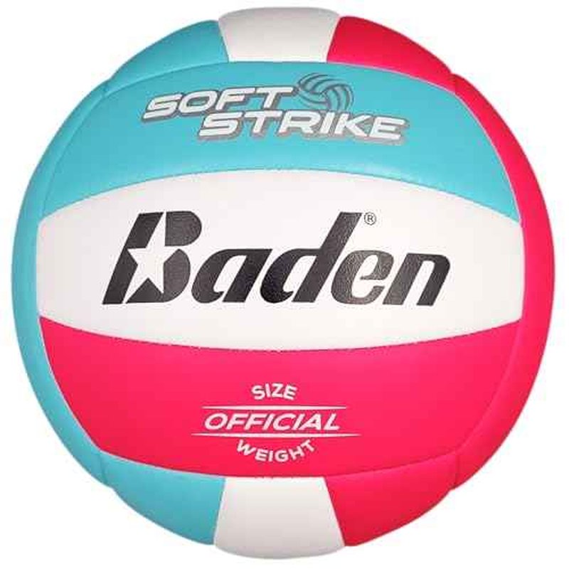 Baden | Soft Strike | Cushioned Synthetic Leather Recreational Volleyball | Indoor/Outdoor for Beginners & Youth | Official Size