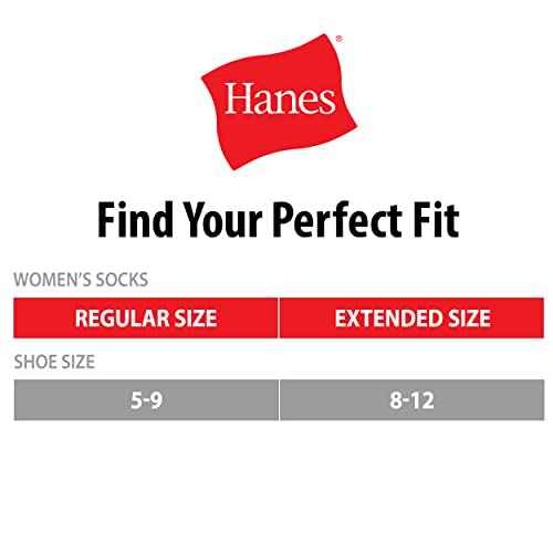 Hanes Women's Socks, Moisture-Wicking Crew or Ankle Socks for Women, 14-Pack