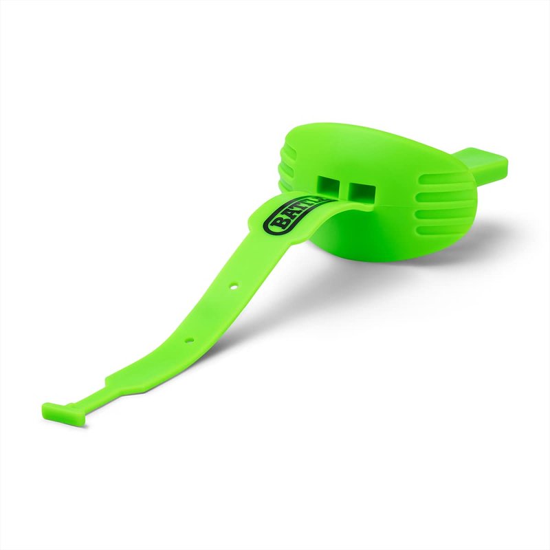 Battle Sports Speed Football Mouthguard with Strap - Oxygen Football Mouthguard Superior Airflow & Better Performance, Maximum Breathability - Neon Green