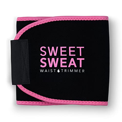 Sweet Sweat Waist Trimmer 'Xtra-Coverage' Belt | Premium Waist Trainer with More Torso Coverage for a Better Sweat! (Small)