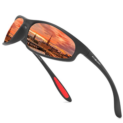 FAGUMA Polarized Sports Sunglasses For Men Cycling Driving Fishing UV400 Protection