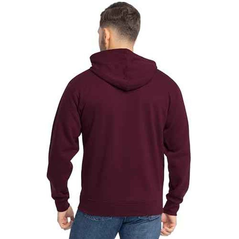 Fruit of the Loom Men's Eversoft Fleece Sweatshirts & Hoodies, Full Zip-Maroon, Large