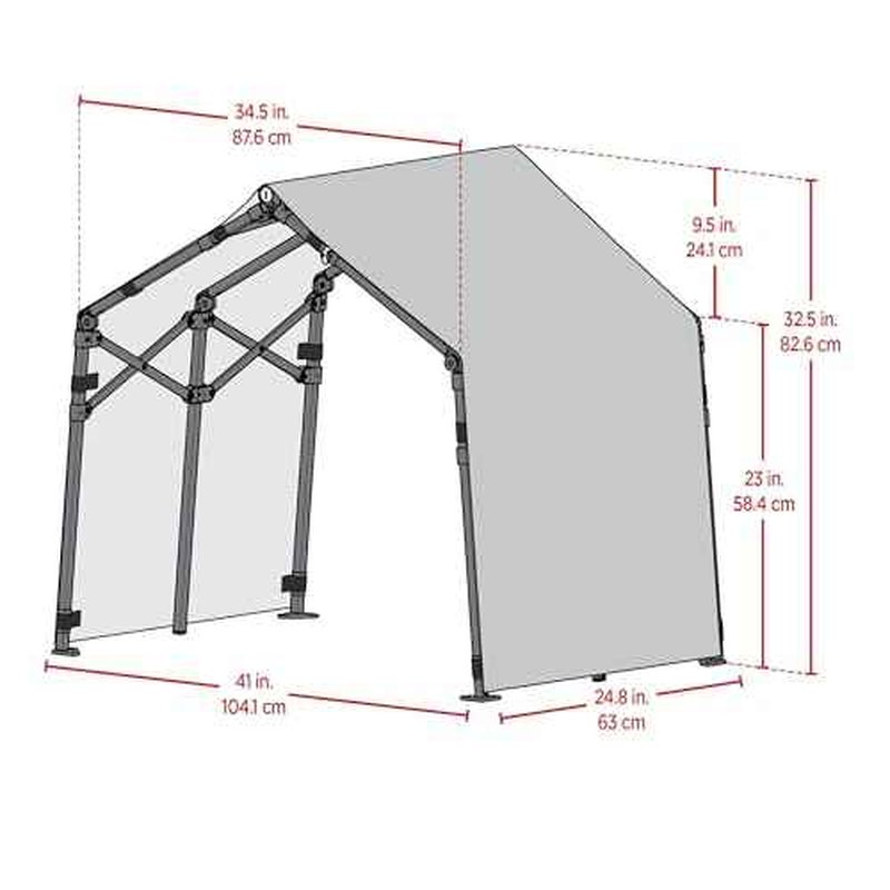 Life is Good 3.5' Outdoor Pet Shade, Versatile Pet Canopy Pop-up Shade Tent for Dogs, Cats, Small Animals and Livestock, You Had Me at Woof