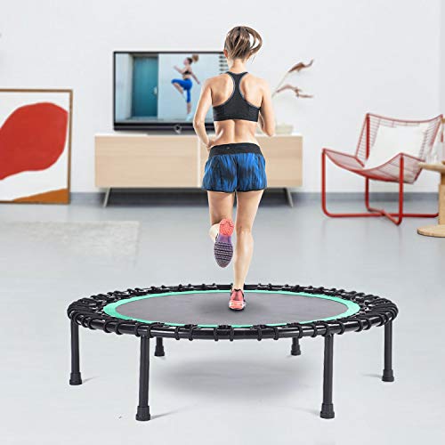 Rebounder Trampoline for Adults,40 inch Mini Trampoline, Bungee Rebounder Exercise Trampoline for Adults Fitness