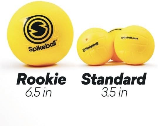 Spikeball Rookie Set - Original Roundnet Game for Adults & Family | 50% Larger Net & Balls - Perfect for Beach, Yard, Lawn