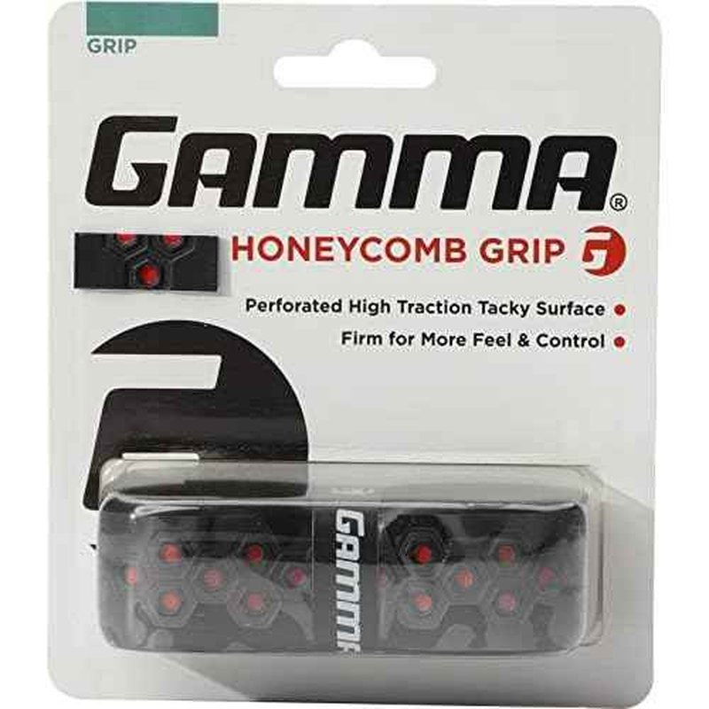 GAMMA Sports, Tennis Honeycomb Replacement Grip, Firm Feel, Moisture Wicking Surface, Durable, Mulitple Colors, Racket, Racquet Grip, High Traction Surface, Versatile