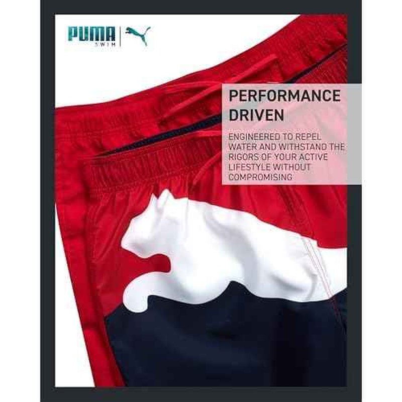 PUMA Men's Bathing Suit - 2 Pack Quick Dry Swimsuit Trunks with Mesh Compression Liner - 8" Inseam Swimwear (S-XL)