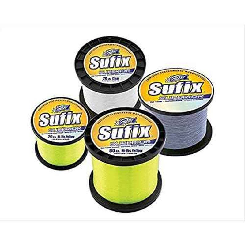Sufix Superior 2Kg Spool Size Fishing Line (Yellow, 80-Pound)
