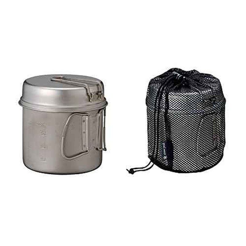 Snow Peak Trek Series Backpacking/Camping Cookware Sets, Trek 1400 Pot & Pan, 47.3 fl oz